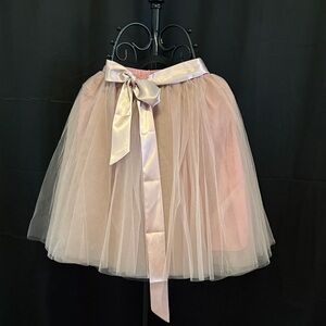 Elegant Pink Tulle Skirt